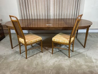 Mid Century Drexel Bench Craft Dining Table & 2 Leaves