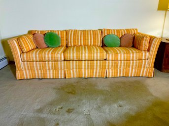 Mid Century Atomic Orange Sofa Original Fabric