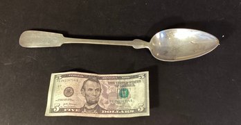 Antique Coin Silver Stuffing Spoon #2