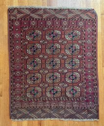 52 X 39 Antique Turkomen Tekke Wool Carpet