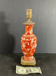 Antique Chinese, Porcelain Vase/lamp