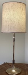 Westwood Industries Mid Century Brass Lamp With Original Lampshade