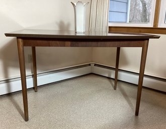 Mid Century Kitchen Table With Extra Leaf Extender And Laminate Top