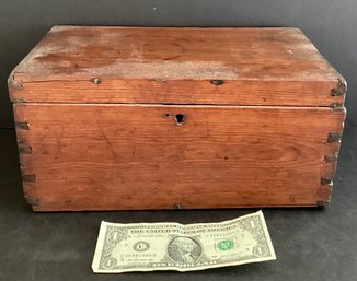 Small Antique Wooden Storage Box