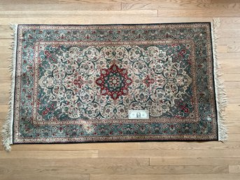 36 X 63 Semi Antique Kashan Silk Carpet
