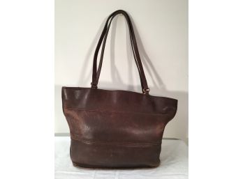 Vintage Leather Coach Bag Brown 9094