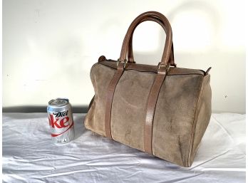 Vintage Suede & Leather Gucci Handbag