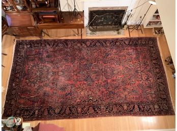 Antique Sarouk Wool Carpet, C. 1920's     8’ X 16’ Approximately