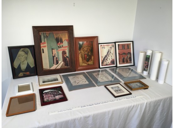 Lot Of Various Frames And Prints