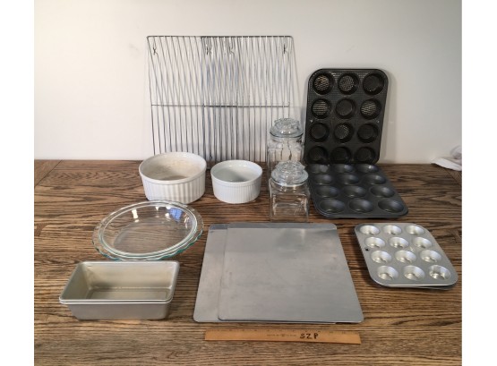 Lot Of Miscellaneous Kitchen And Baking Supplies