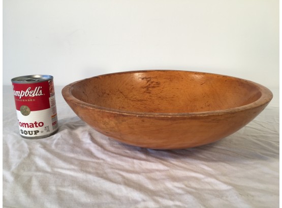 Vintage Round Maple Bowl