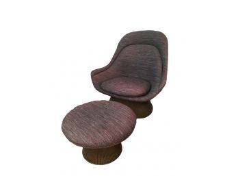 Warren Platner For Knoll Associates Lounge Chair With Ottoman