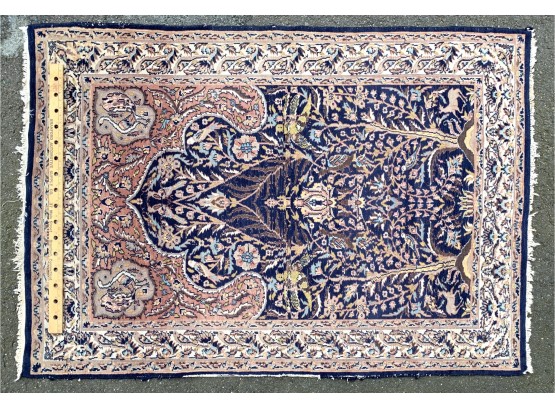 Semi-Antique Persian Prayer Rug Vegetable Dies 69” X 47”