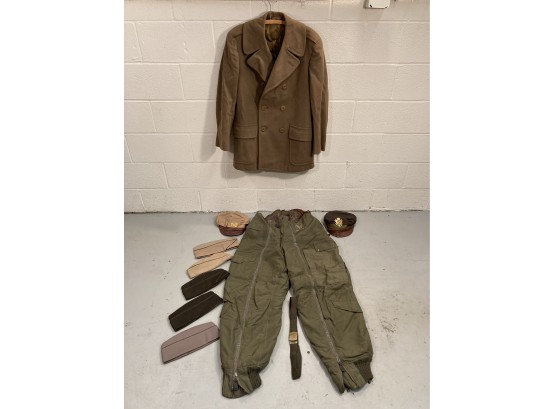 Lot Of WWII ArmyAir Corp. Clothing & Hats