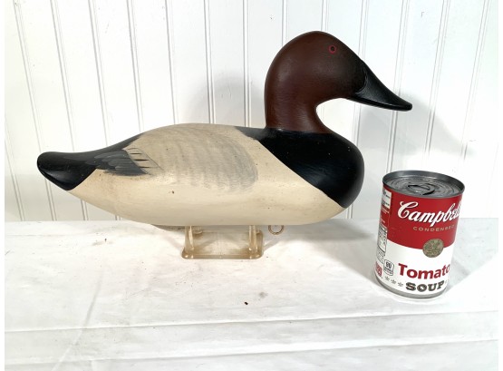 Carved And Painted Red Head Duck Decoy 2003