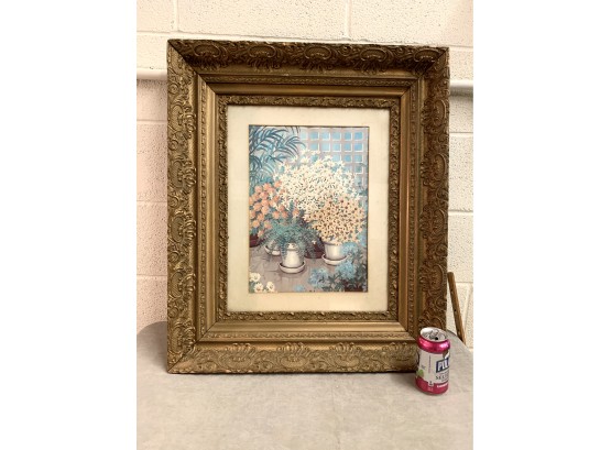 Antique Gold Painted Deep Painting Frame