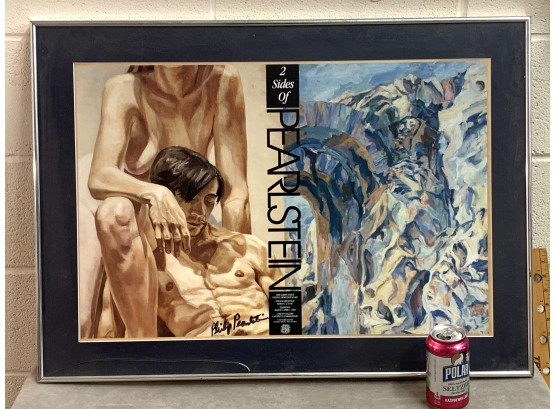 1989 Philip Pearlstein (Listed Artist) Signed Carlson Gallery Exhibition Poster