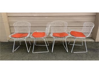 Vintage Harry Bertoia For Knoll Iron Chairs