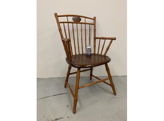 Incredible  Antique Birdcage Windsor Arm Chair Bold Turnings
