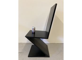 Garrit Rietveld Designed Ebonized Zig Zag Chair