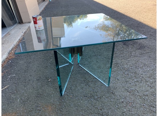 Mid Century Modern PACE Heavy Glass Cocktail Table
