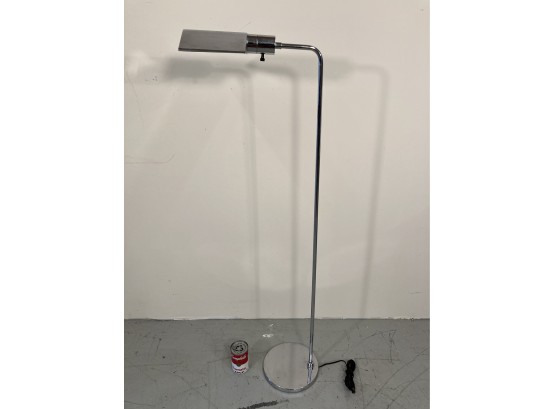 Mid-Century Modern Chrome Floor Lamp (B)