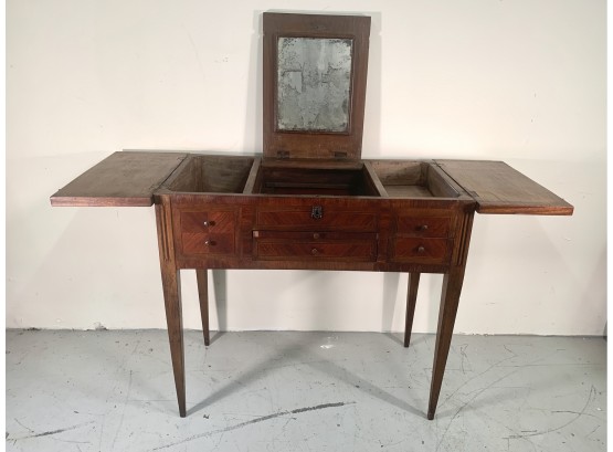 Antique French Louis XVI  Inlayed Coiffeuse Dressing Table