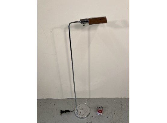Mid-Century Modern Chrome Floor Lamp (A)