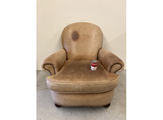 Old Hickory Tannery Tan Leather Lounge Chair