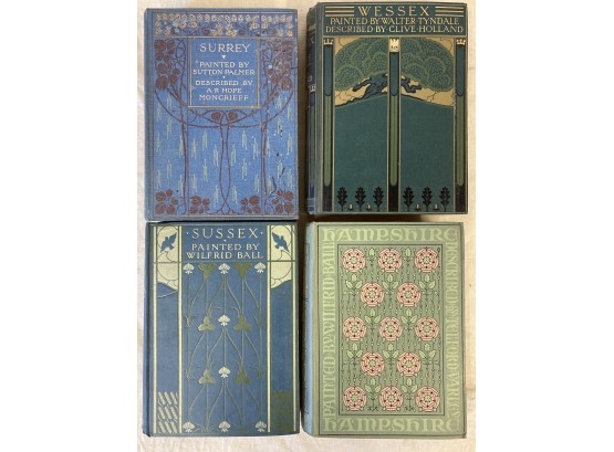 4 Antique Books Of England By A & C Black