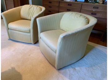Pair John Stuart For Clayton Marcus  Style Tub Chairs