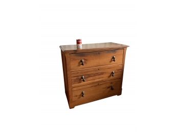 Antique Cottage Pine Chested Drawers Circa 1870