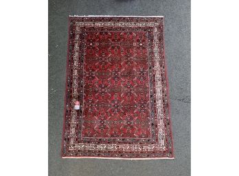 Semi Antique Hamadan Hand Woven Wool Carpet