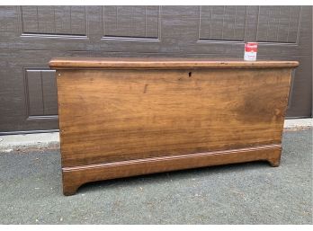 Antique New England Cherry Boot Jack End Blanket Chest