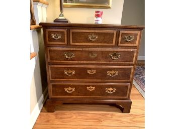 Henredon Burl Walnut Bachelors Chest