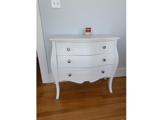 Contemporary Bombe Three Painted Drawer Chest (A)
