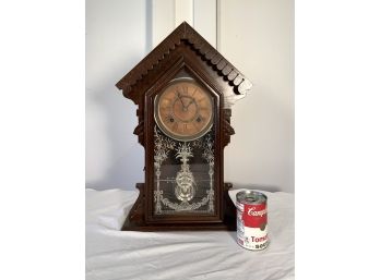 Antique Seth Thomas  Victorian Walnut Shelf ClocK Time & Strike