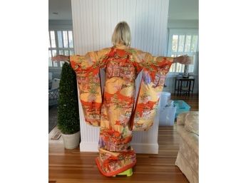 Authentic Japanese Silk  Woman’s Kimono