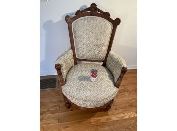 Antique Victorian  Walnut Renaissance  Arm Chair