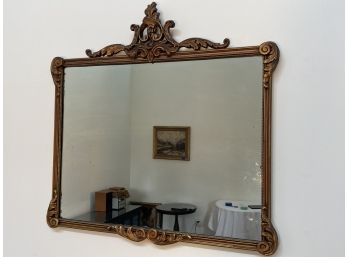 Vintage French Style Rococo Gilded Mirror 26” X 34”