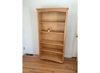 Contemporary Solid Maple Bookcase By Woodcraft Industries (B)