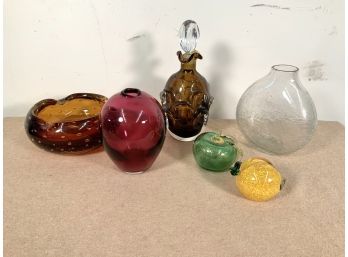 Mid Century Glass Lot