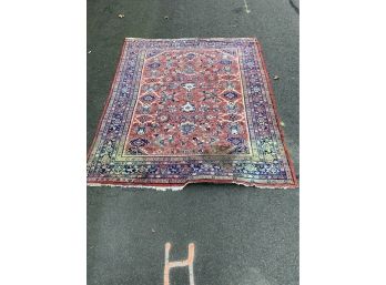 Antique Heriz Wool Hand Made Persian Carpet