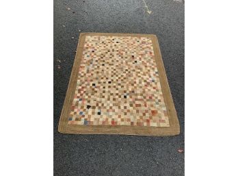 Antique Early 1800’s New England Hooked Rug