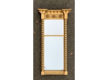 Antique 2 Part Gilded  American Federal Period Mirror