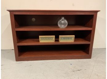 Cherry Wood Low Bookcase / Electronics Cabinet & Television Base