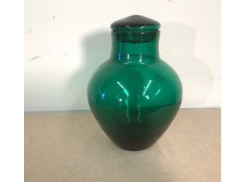 Blenko Mid Century Emerald Green #72295 Ginger Jar By John Nickerson Circa 1970’s