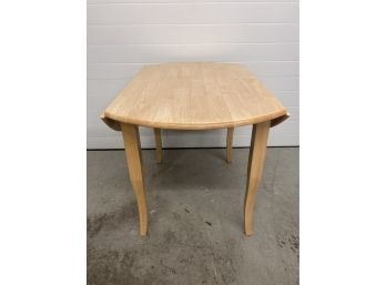Contemporary Solid Maple Drop Leaf Dinnette Table