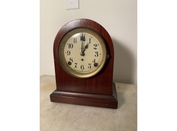 Antique Seth Thomas Mahogany Time And Strike Clock