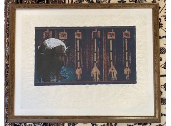 E. Yazzie Navajo “Shima Sani” Silkscreen Print 15/25
